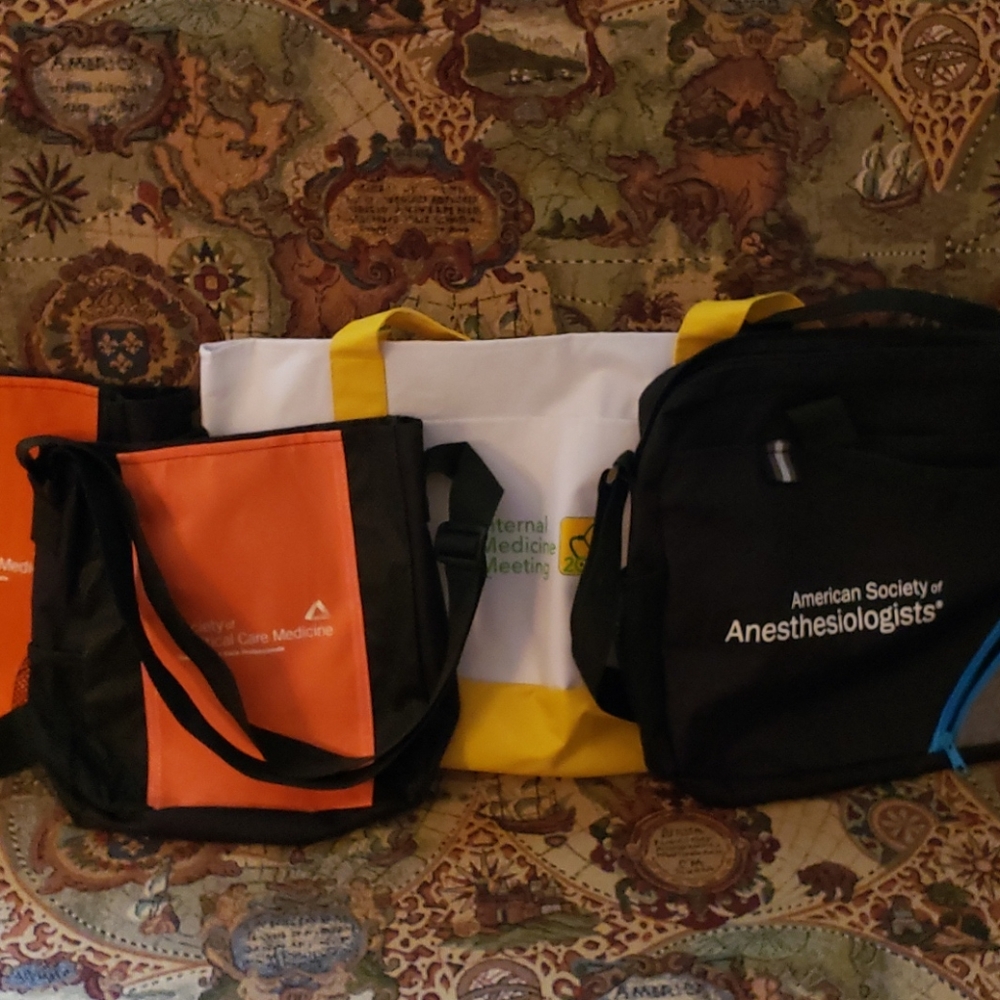 4 new canvas totes